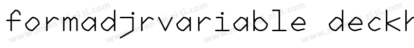 formadjrvariable deckhairline字体转换